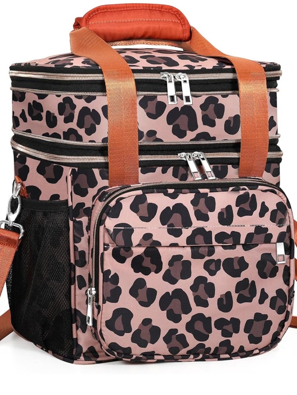 Expandable Lunch Box Cooler Bag - Insulated Soft Lunch Bag for Men Women - Large